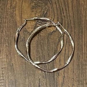 Elegant Silver Hoop Earrings